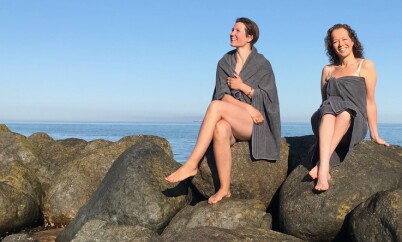 Hopp i havet, for et dejlig badehotell